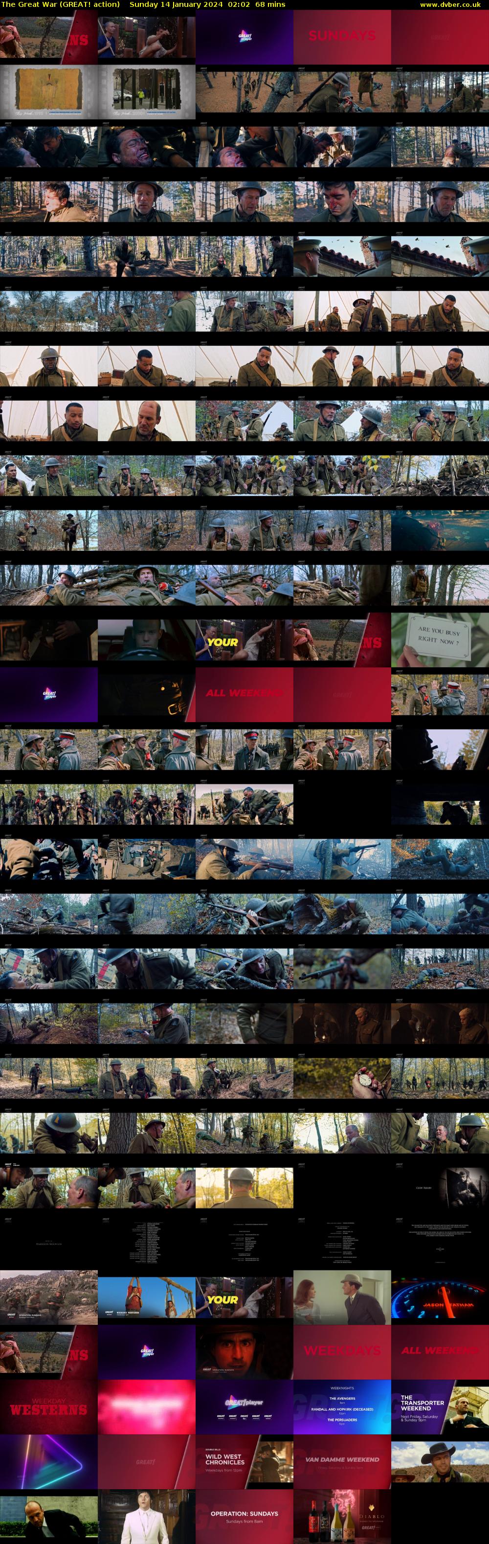 The Great War (GREAT! action) Sunday 14 January 2024 02:02 - 03:10