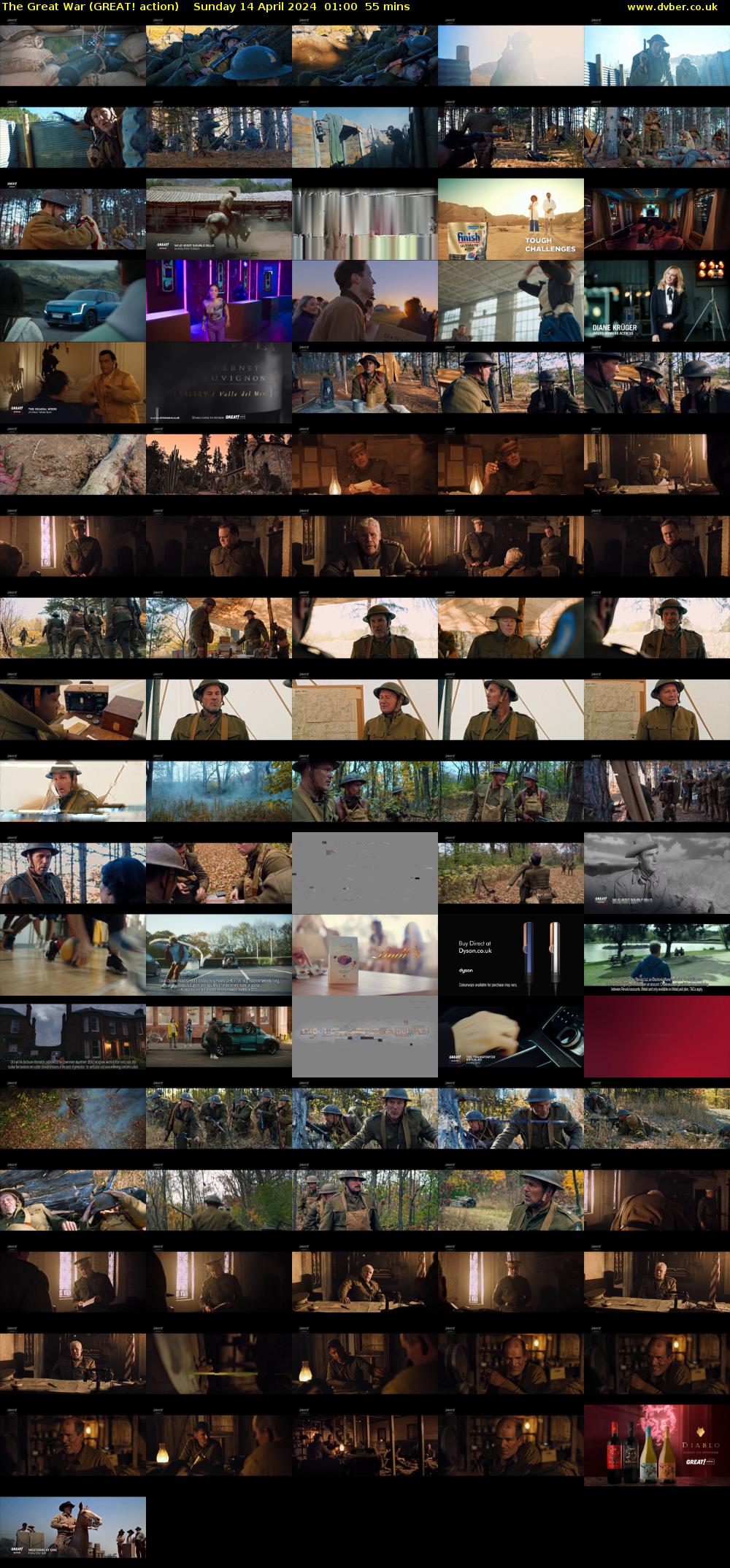 The Great War (GREAT! action) Sunday 14 April 2024 01:00 - 01:55