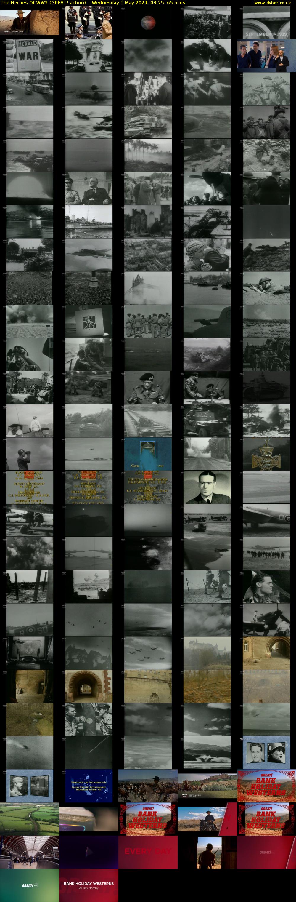 The Heroes Of WW2 (GREAT! action) Wednesday 1 May 2024 03:25 - 04:30