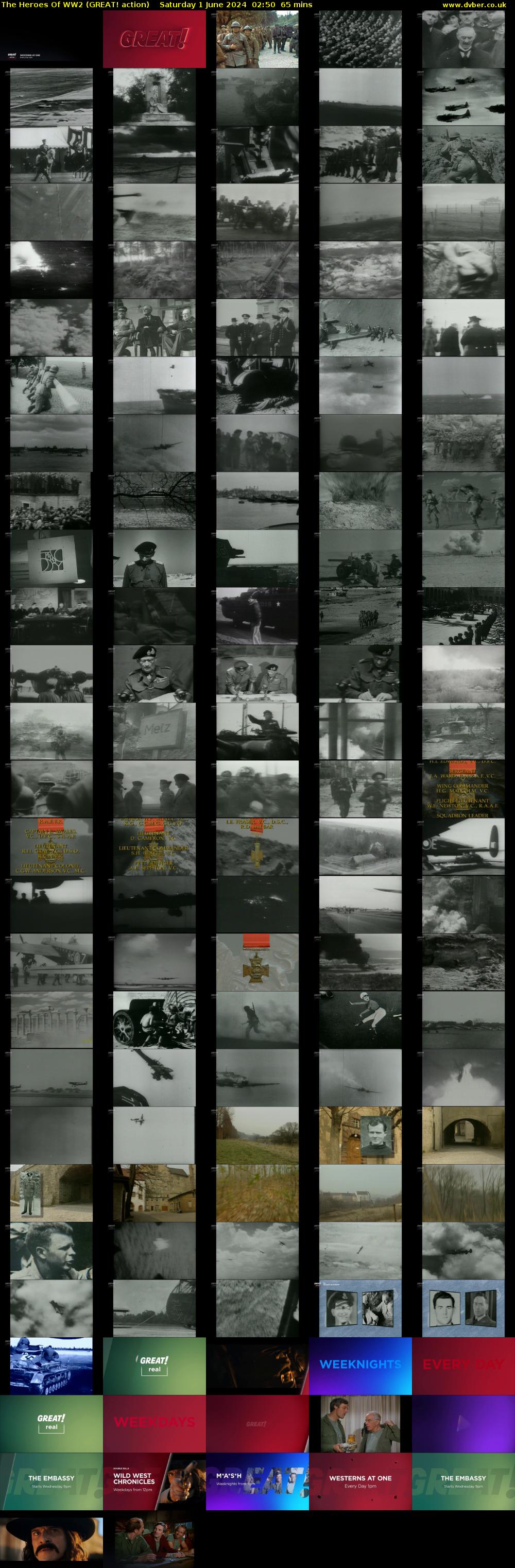 The Heroes Of WW2 (GREAT! action) Saturday 1 June 2024 02:50 - 03:55