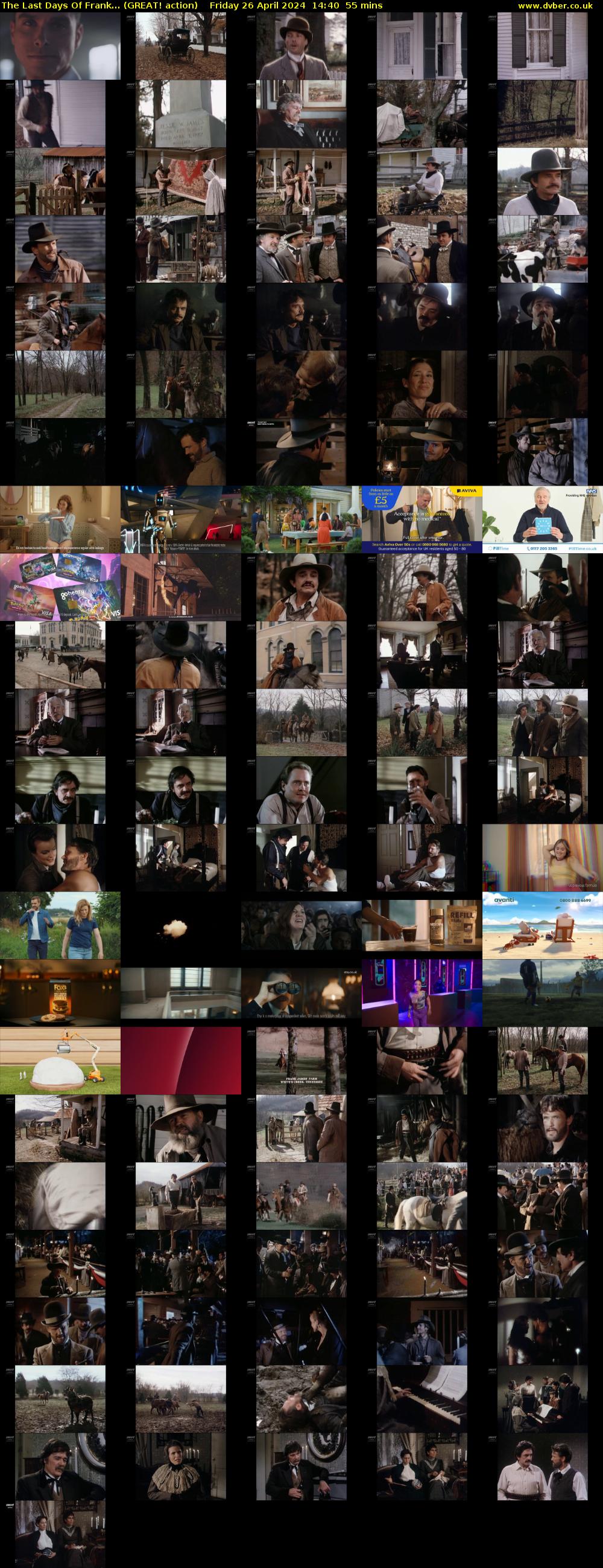 The Last Days Of Frank... (GREAT! action) Friday 26 April 2024 14:40 - 15:35