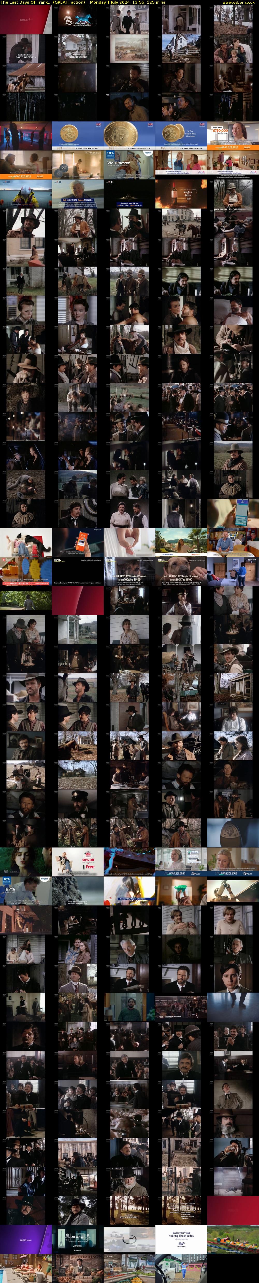 The Last Days Of Frank... (GREAT! action) Monday 1 July 2024 13:55 - 16:00
