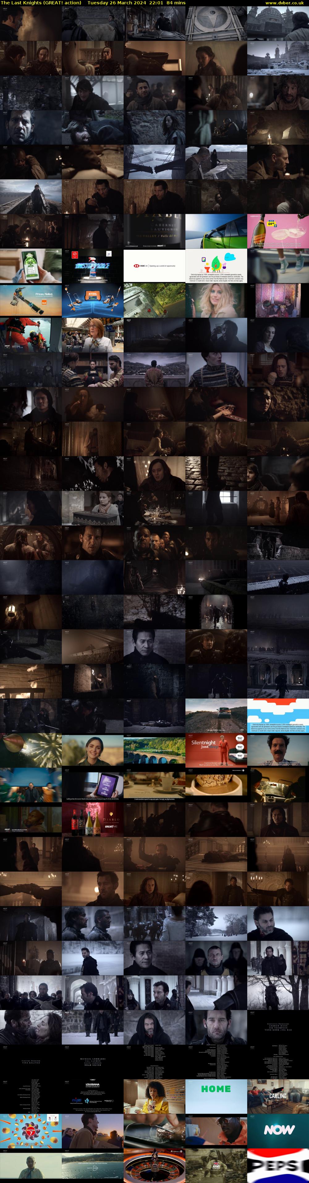 The Last Knights (GREAT! action) Tuesday 26 March 2024 22:01 - 23:25