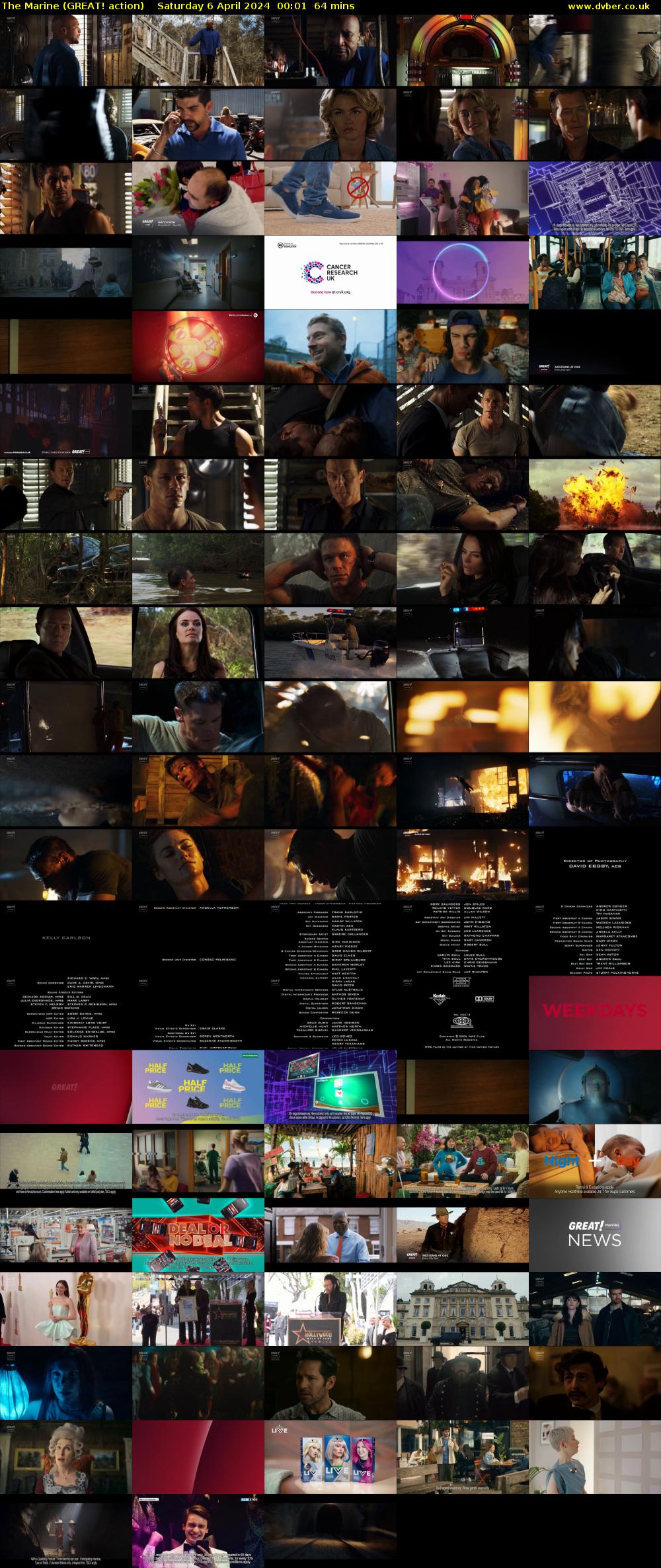 The Marine (GREAT! action) Saturday 6 April 2024 00:01 - 01:05