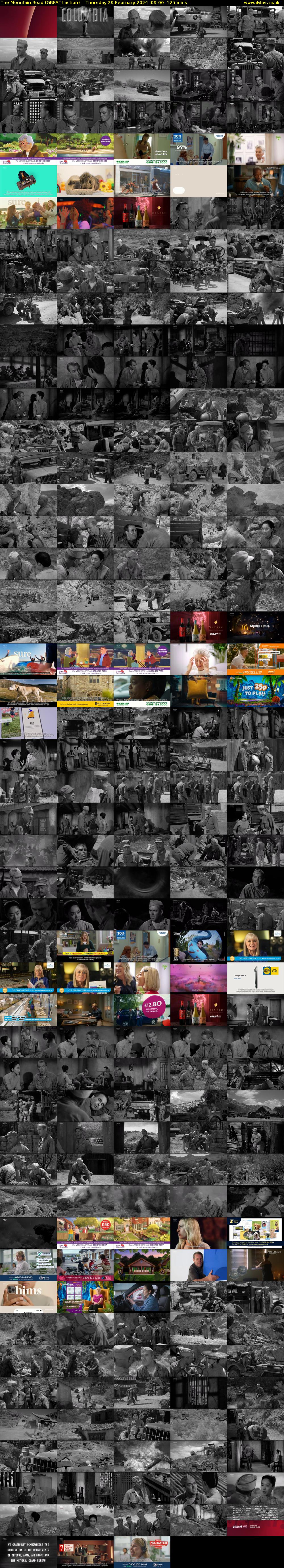 The Mountain Road (GREAT! action) Thursday 29 February 2024 09:00 - 11:05