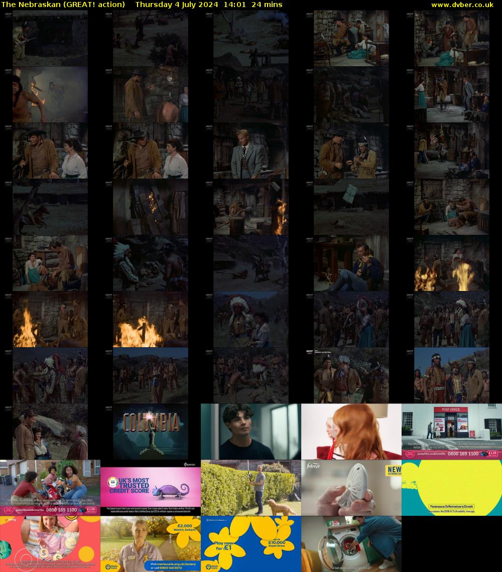 The Nebraskan (GREAT! action) Thursday 4 July 2024 14:01 - 14:25