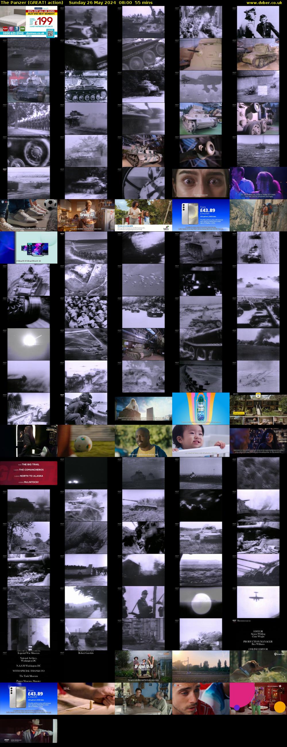 The Panzer (GREAT! action) Sunday 26 May 2024 08:00 - 08:55
