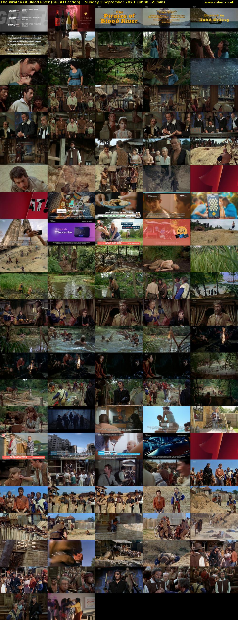 The Pirates Of Blood River (GREAT! action) Sunday 3 September 2023 09:00 - 09:55