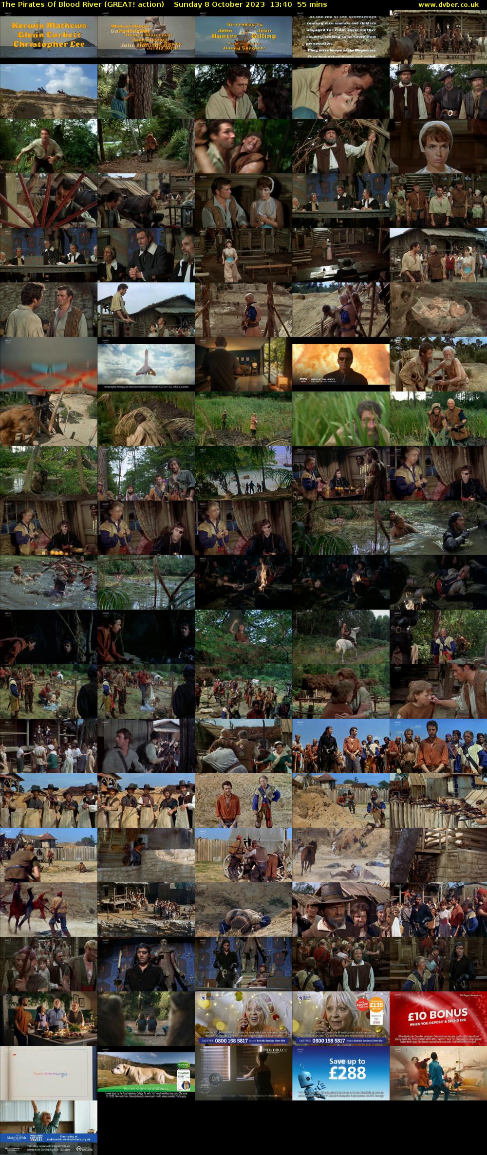 The Pirates Of Blood River (GREAT! action) Sunday 8 October 2023 13:40 - 14:35