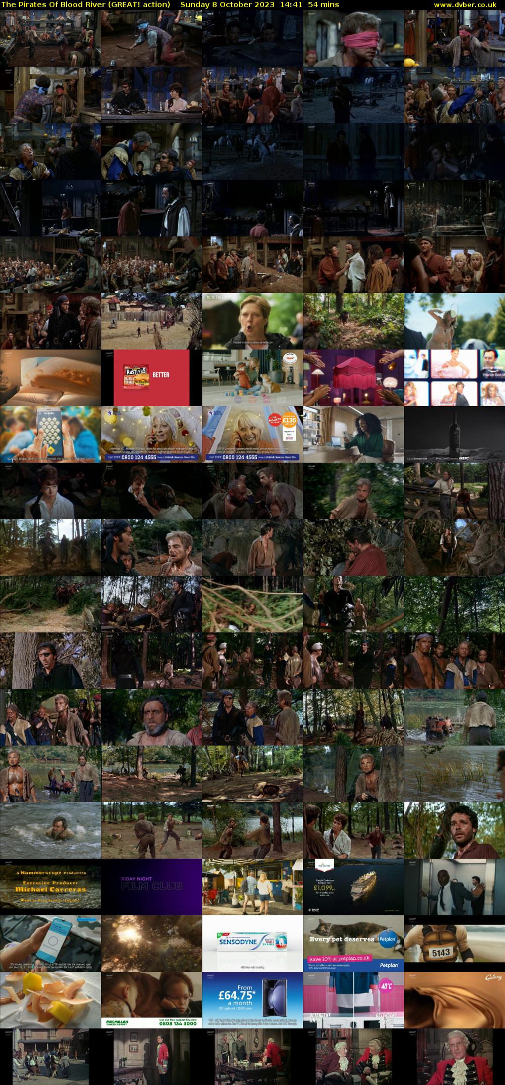 The Pirates Of Blood River (GREAT! action) Sunday 8 October 2023 14:41 - 15:35