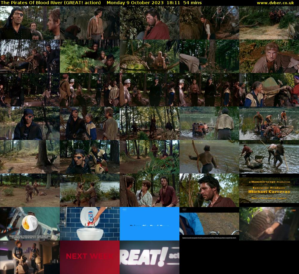 The Pirates Of Blood River (GREAT! action) Monday 9 October 2023 18:11 - 19:05