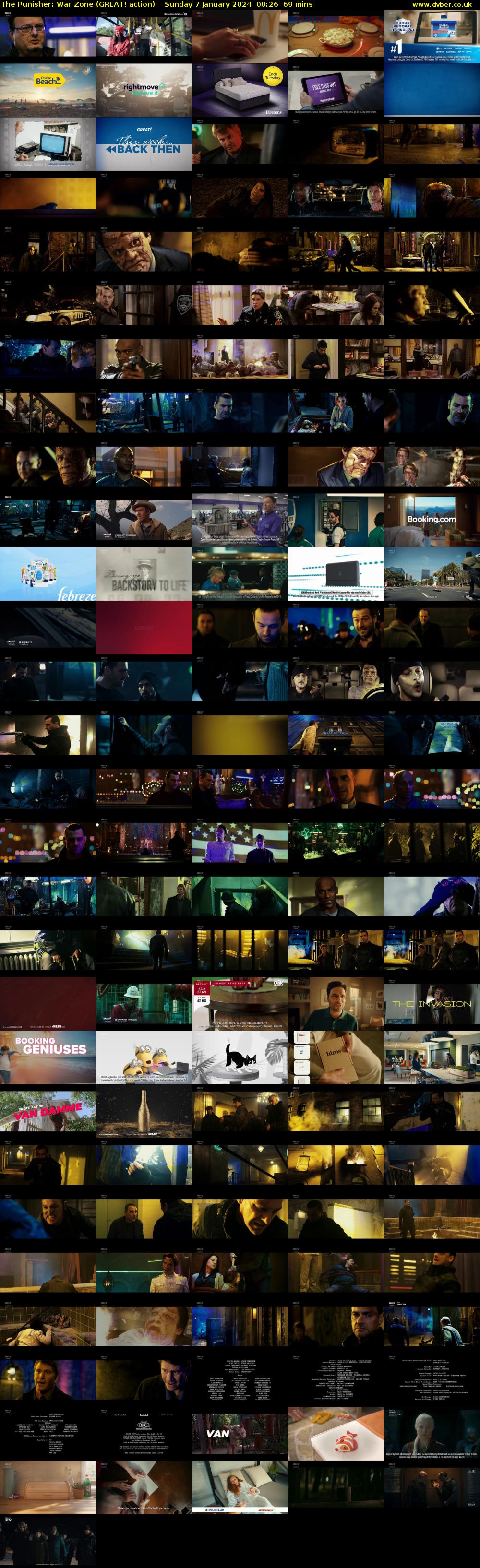 The Punisher: War Zone (GREAT! action) Sunday 7 January 2024 00:26 - 01:35