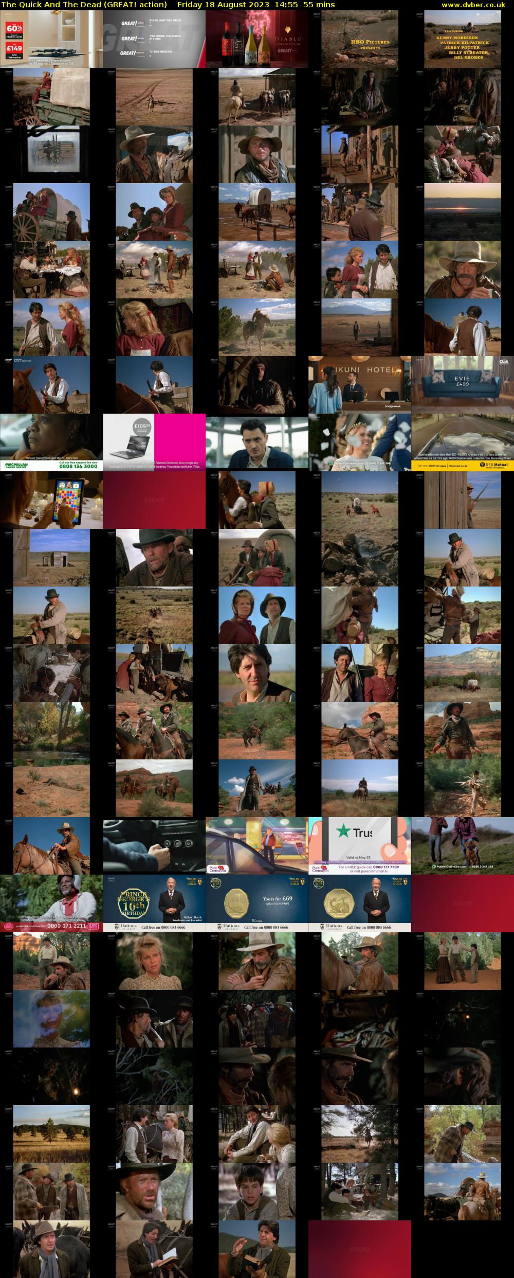 The Quick And The Dead (GREAT! action) Friday 18 August 2023 14:55 - 15:50