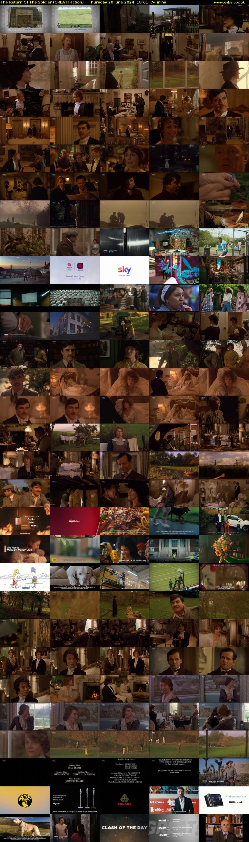 The Return Of The Soldier (GREAT! action) Thursday 20 June 2024 18:01 - 19:15