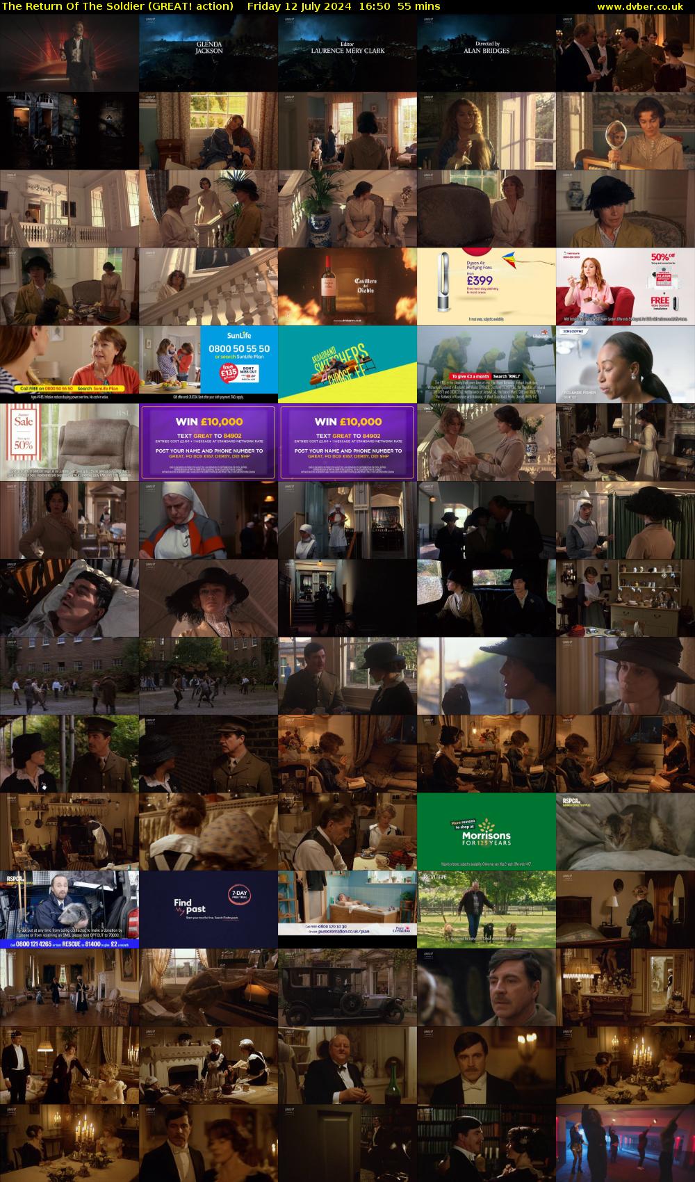 The Return Of The Soldier (GREAT! action) Friday 12 July 2024 16:50 - 17:45