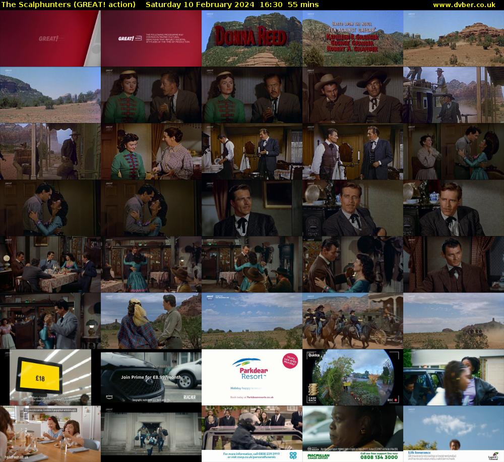 The Scalphunters (GREAT! action) Saturday 10 February 2024 16:30 - 17:25