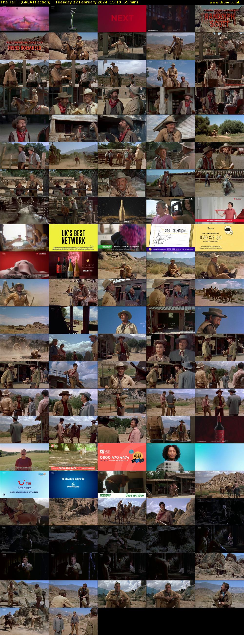 The Tall T (GREAT! action) Tuesday 27 February 2024 15:10 - 16:05