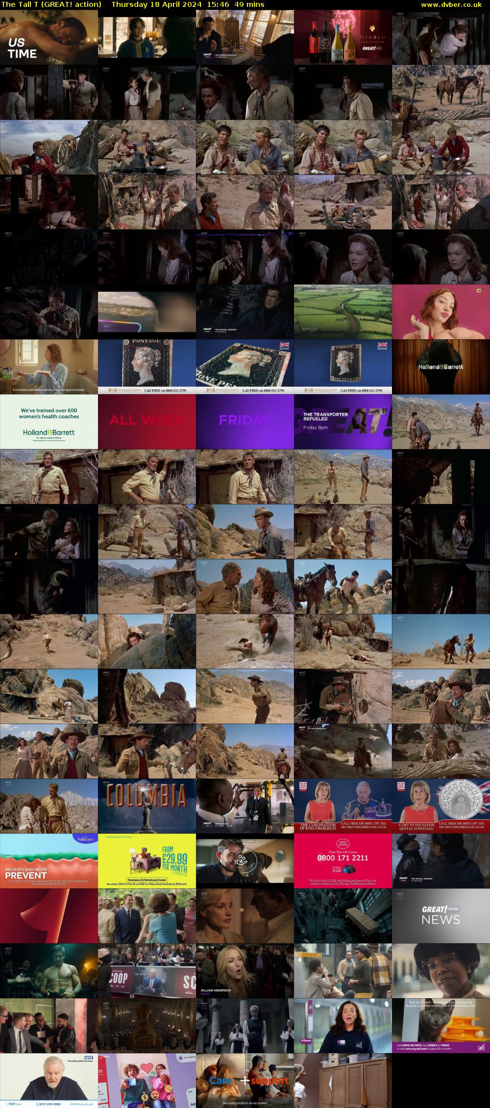 The Tall T (GREAT! action) Thursday 18 April 2024 15:46 - 16:35