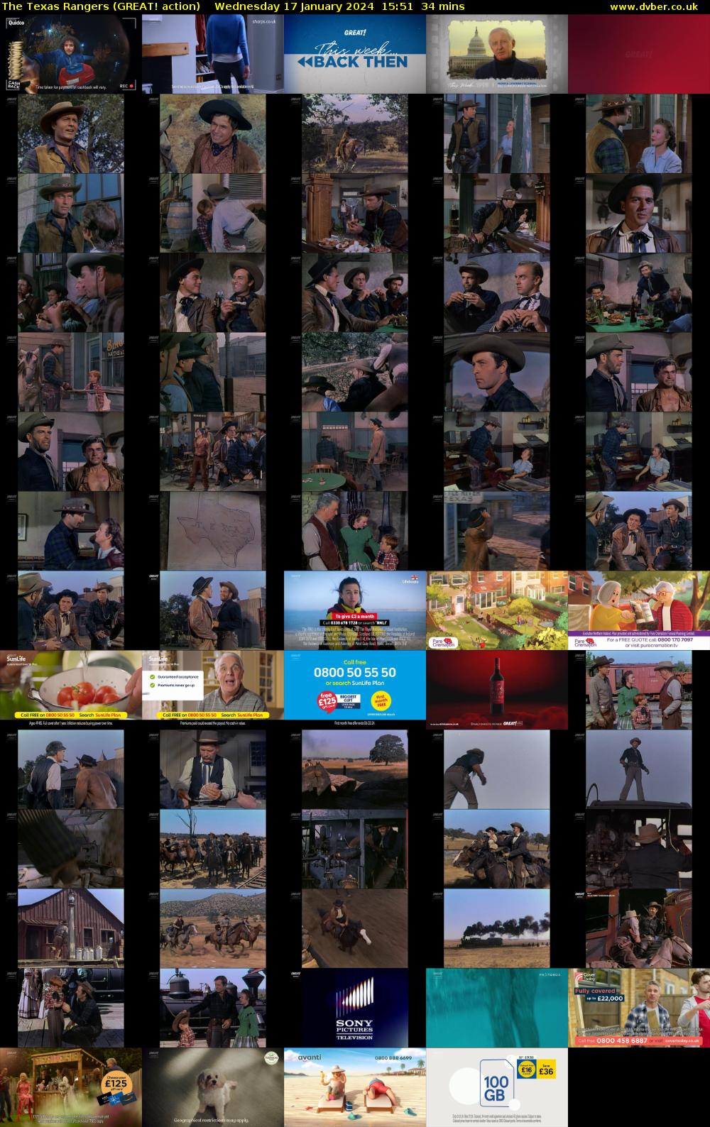 The Texas Rangers (GREAT! action) Wednesday 17 January 2024 15:51 - 16:25