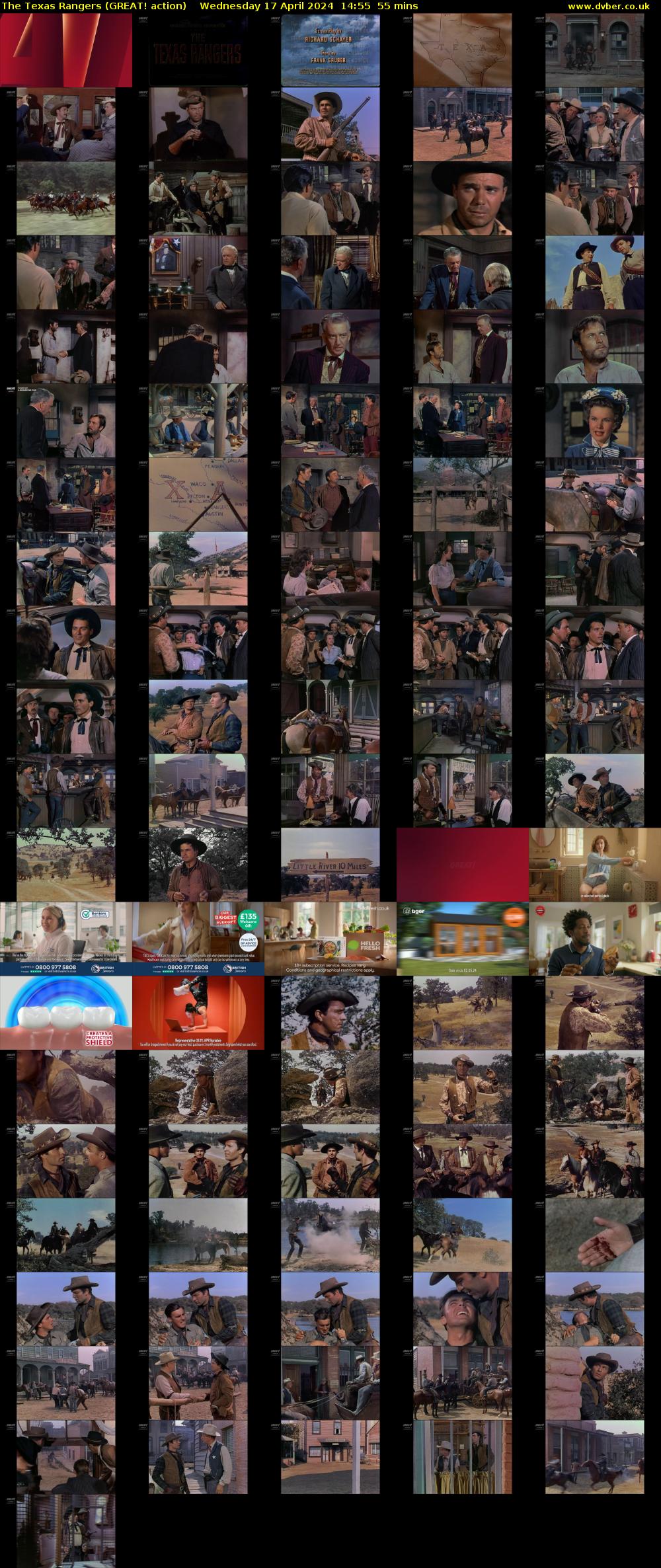 The Texas Rangers (GREAT! action) Wednesday 17 April 2024 14:55 - 15:50