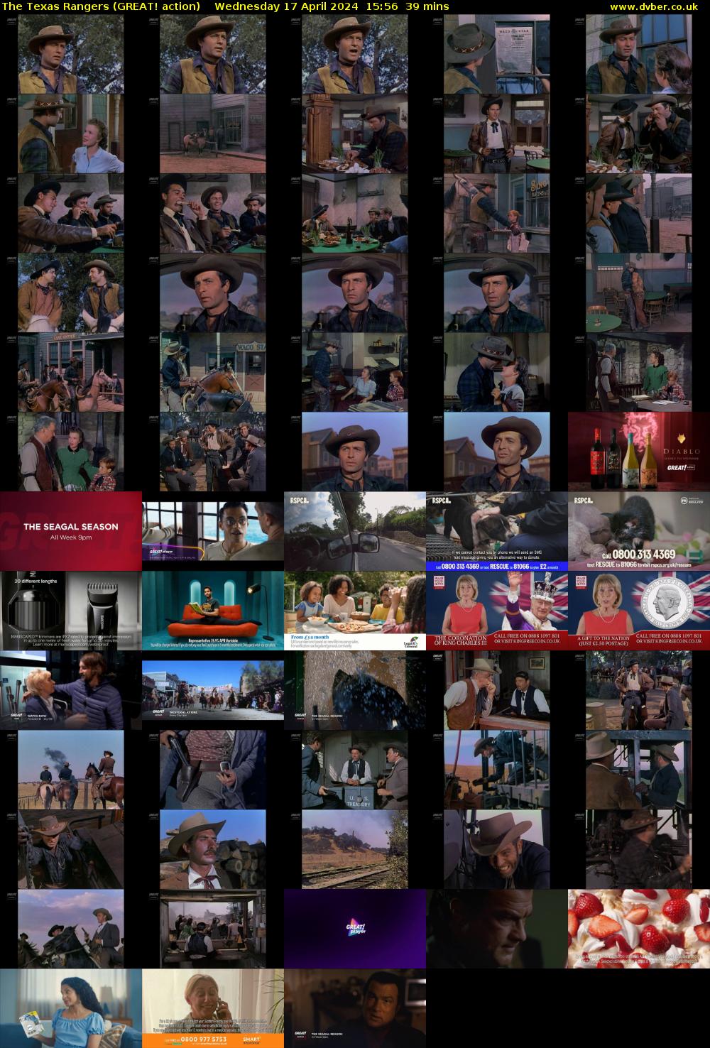 The Texas Rangers (GREAT! action) Wednesday 17 April 2024 15:56 - 16:35