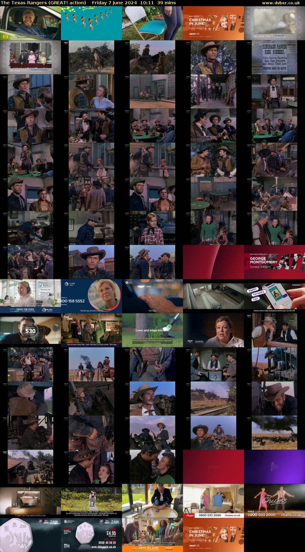 The Texas Rangers (GREAT! action) Friday 7 June 2024 10:11 - 10:50