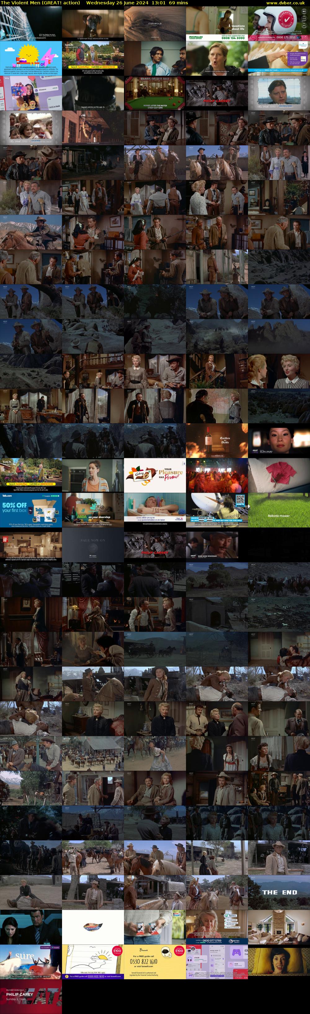 The Violent Men (GREAT! action) Wednesday 26 June 2024 13:01 - 14:10