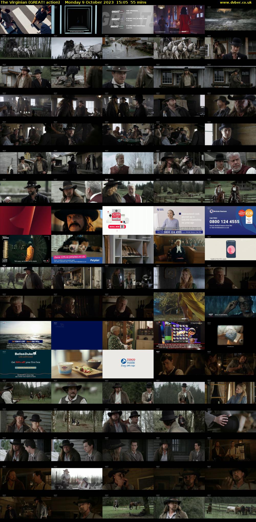 The Virginian (GREAT! action) Monday 9 October 2023 15:05 - 16:00