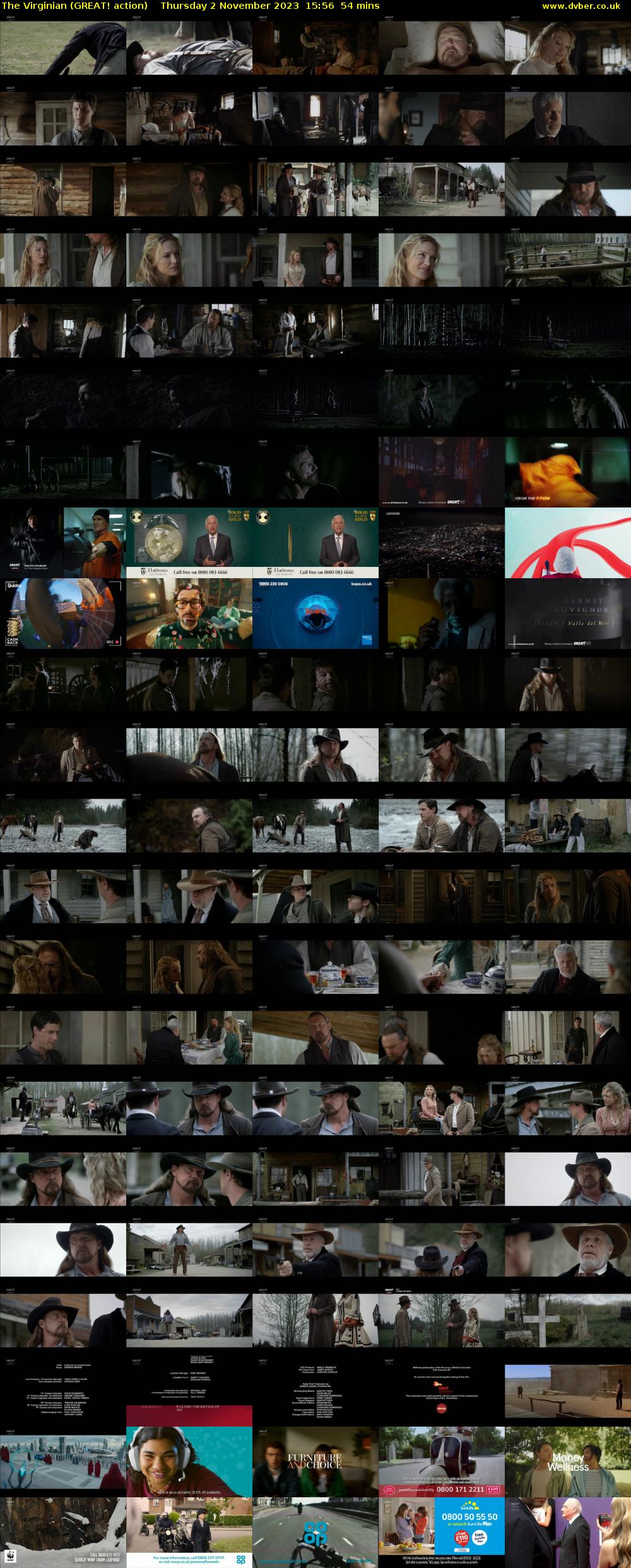 The Virginian (GREAT! action) Thursday 2 November 2023 15:56 - 16:50