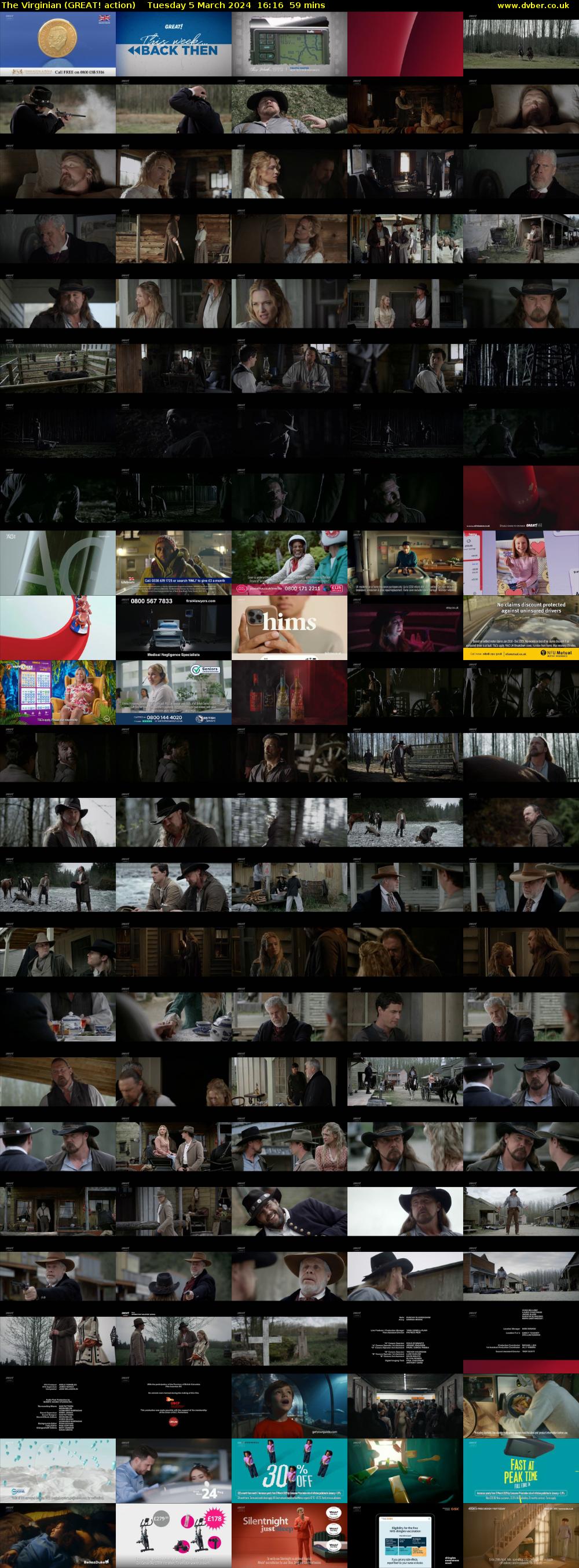 The Virginian (GREAT! action) Tuesday 5 March 2024 16:16 - 17:15