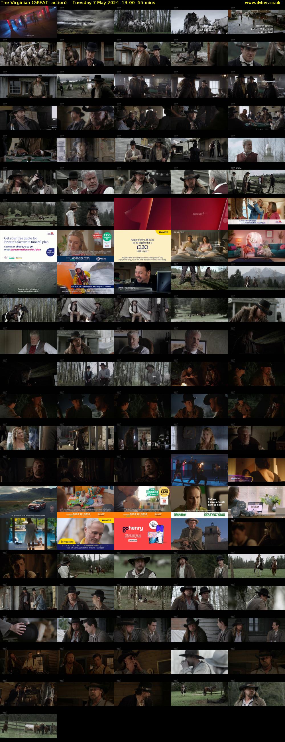 The Virginian (GREAT! action) Tuesday 7 May 2024 13:00 - 13:55