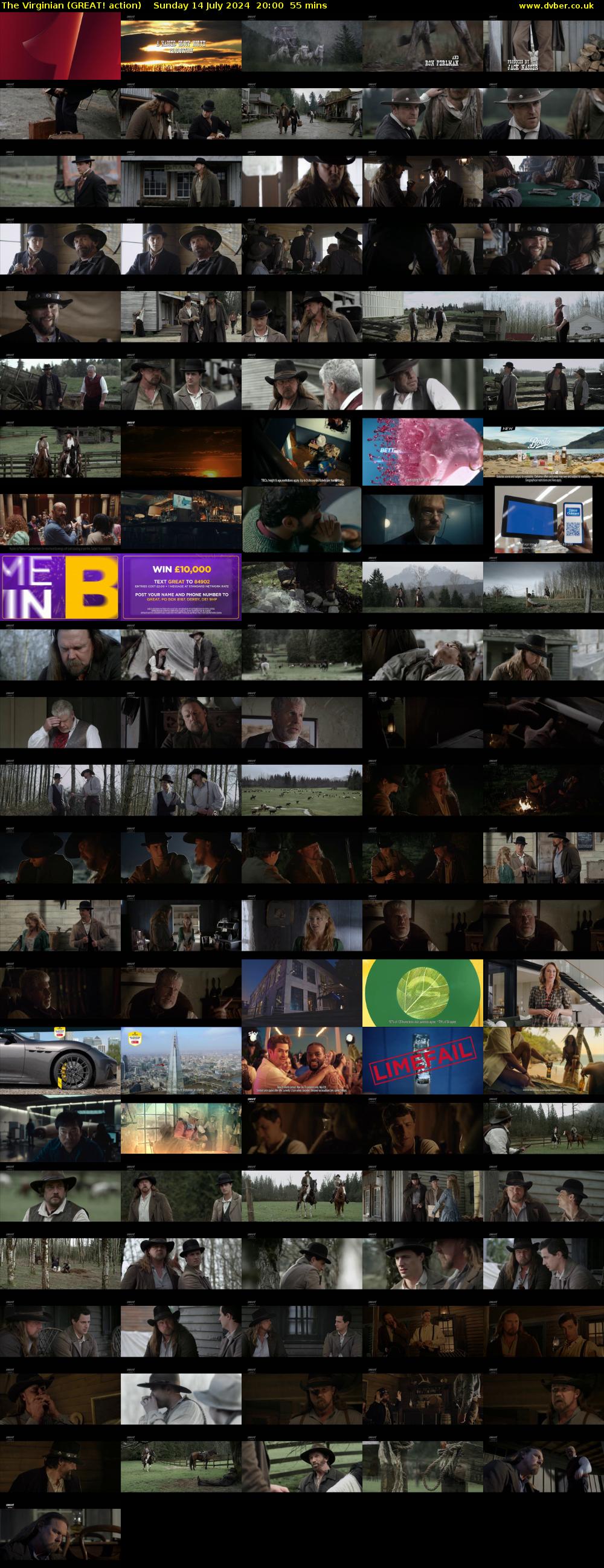 The Virginian (GREAT! action) Sunday 14 July 2024 20:00 - 20:55
