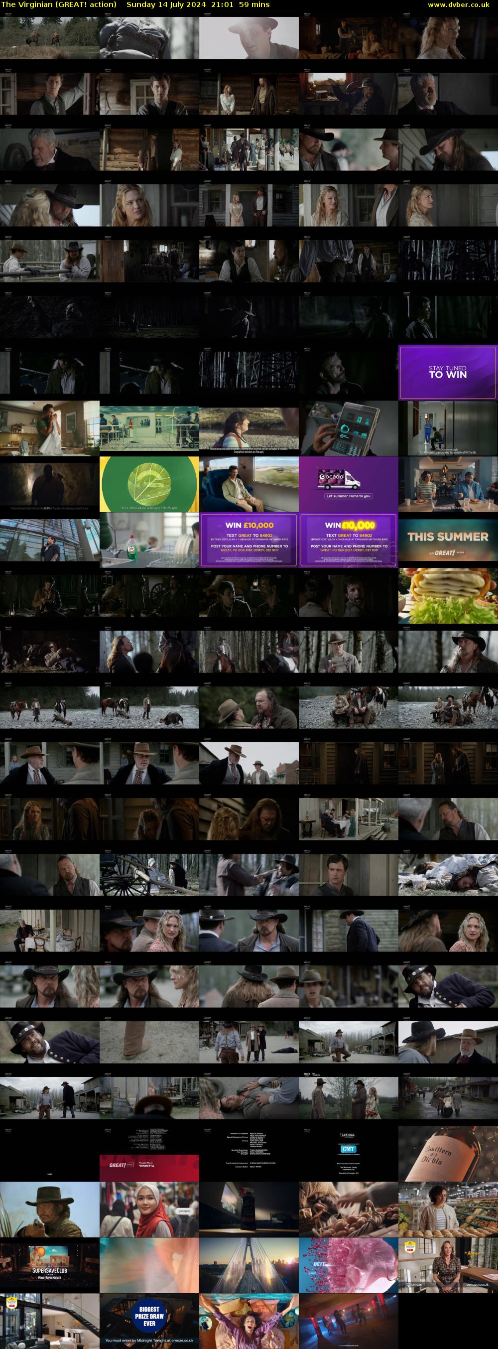 The Virginian (GREAT! action) Sunday 14 July 2024 21:01 - 22:00