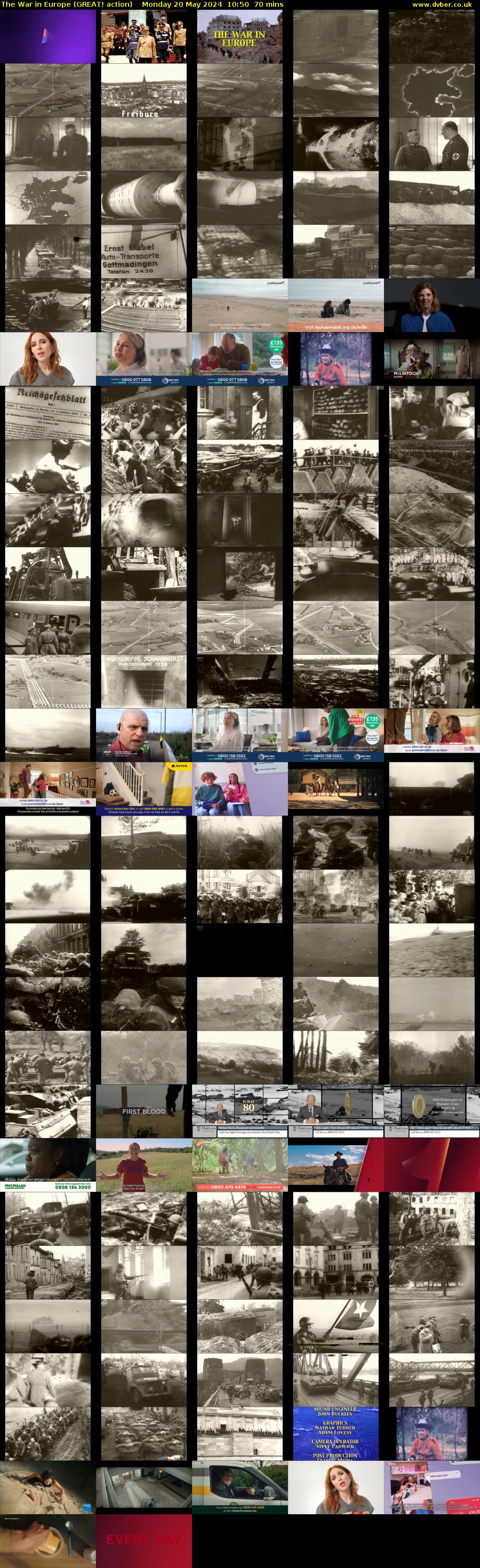 The War in Europe (GREAT! action) Monday 20 May 2024 10:50 - 12:00