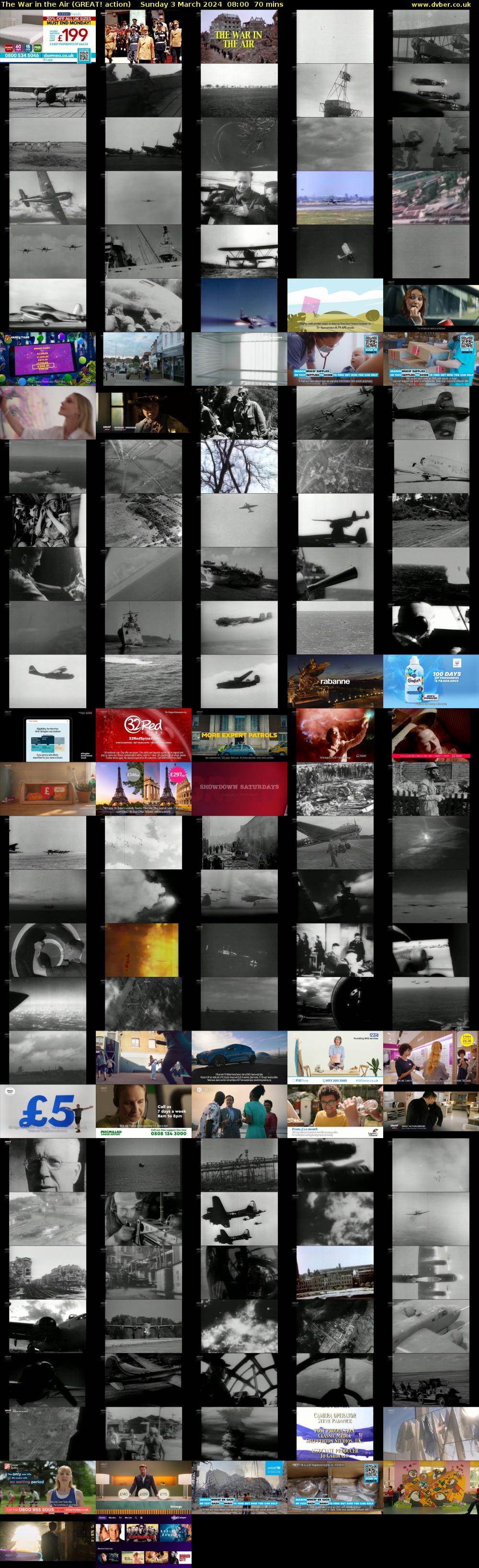 The War in the Air (GREAT! action) Sunday 3 March 2024 08:00 - 09:10