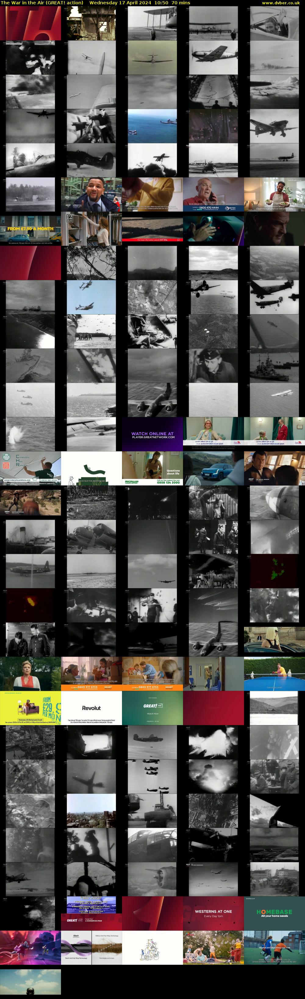 The War in the Air (GREAT! action) Wednesday 17 April 2024 10:50 - 12:00