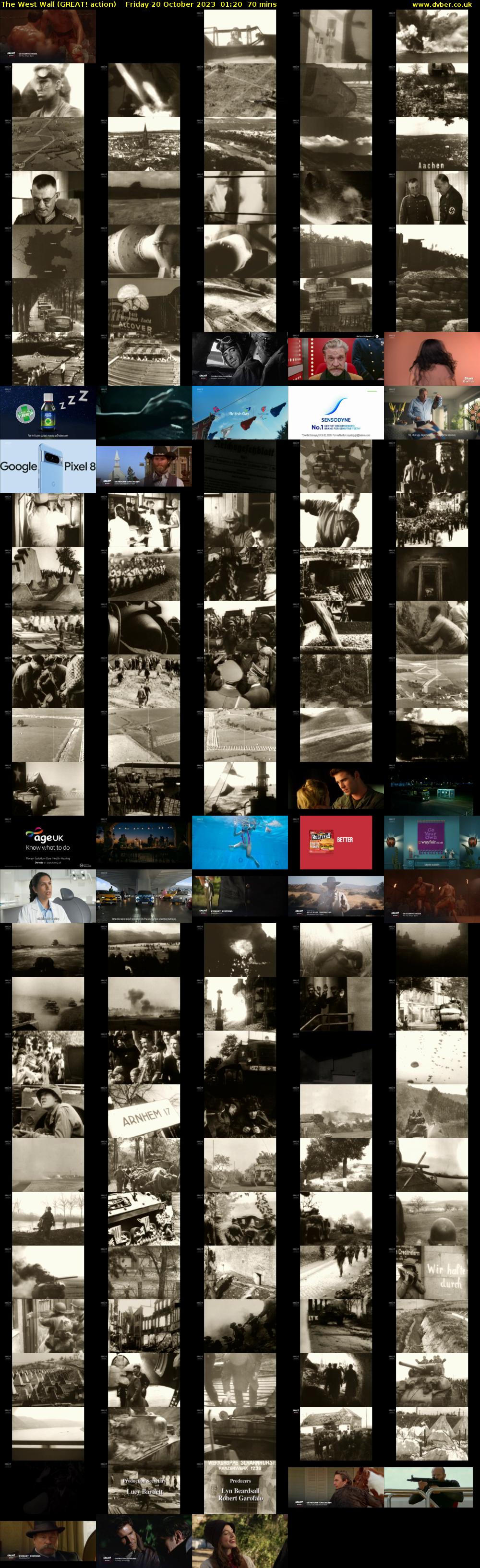 The West Wall (GREAT! action) Friday 20 October 2023 01:20 - 02:30