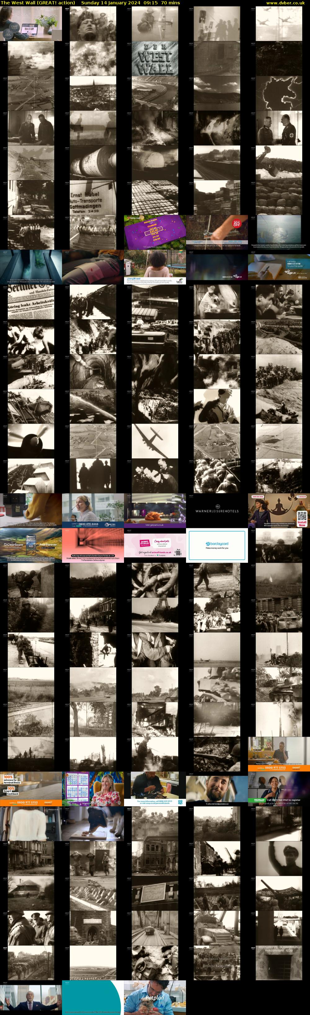 The West Wall (GREAT! action) Sunday 14 January 2024 09:15 - 10:25