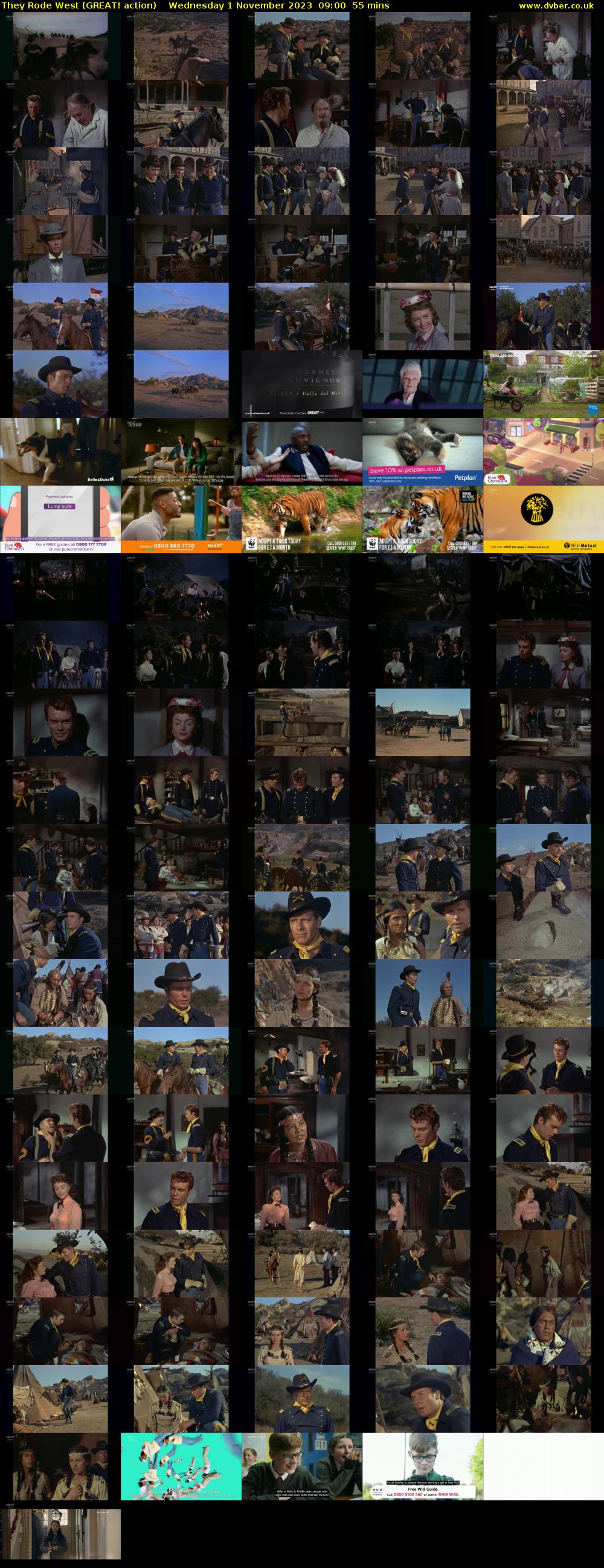They Rode West (GREAT! action) Wednesday 1 November 2023 09:00 - 09:55