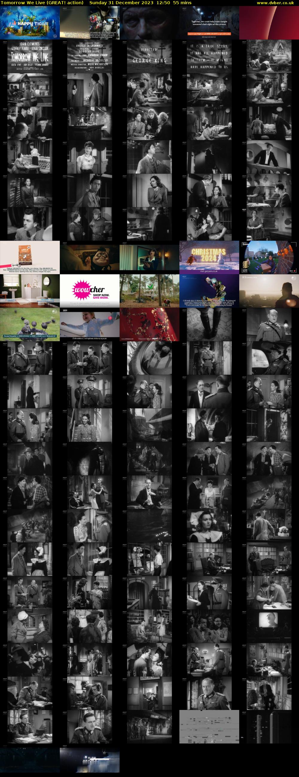 Tomorrow We Live (GREAT! action) Sunday 31 December 2023 12:50 - 13:45