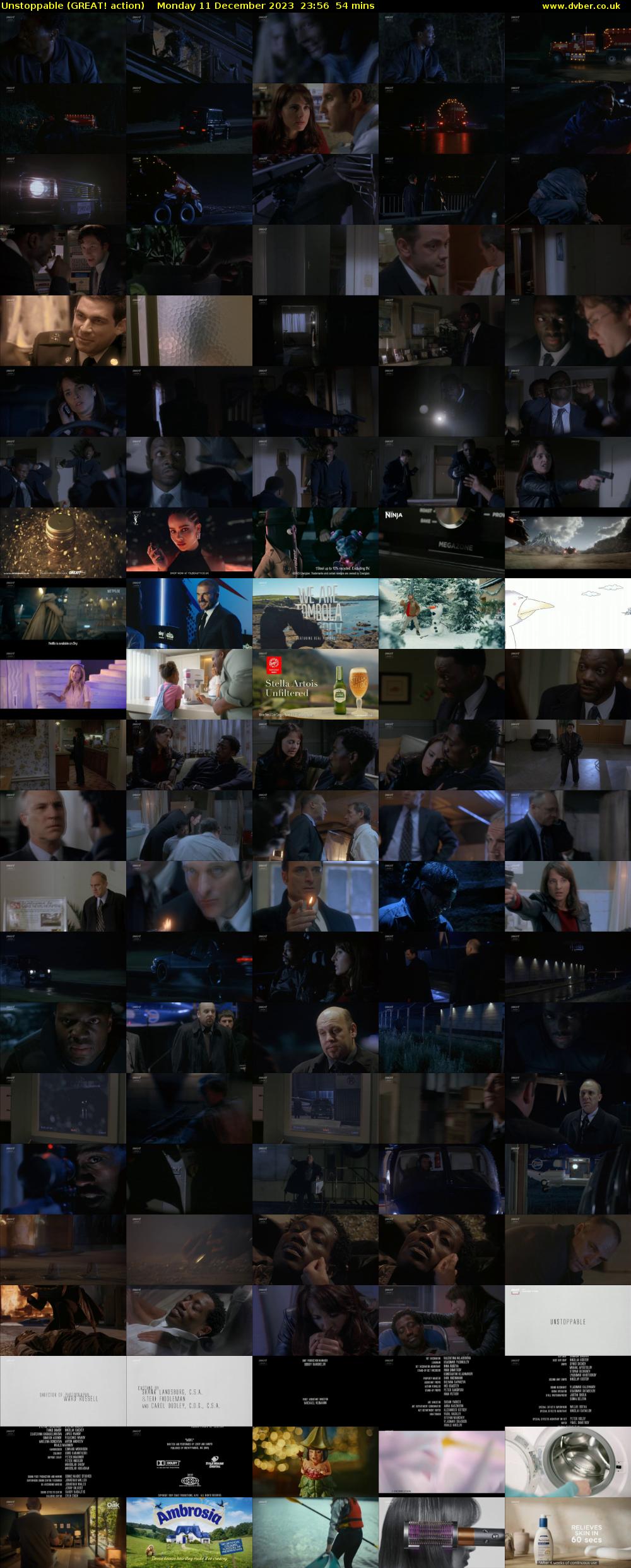 Unstoppable (GREAT! action) Monday 11 December 2023 23:56 - 00:50