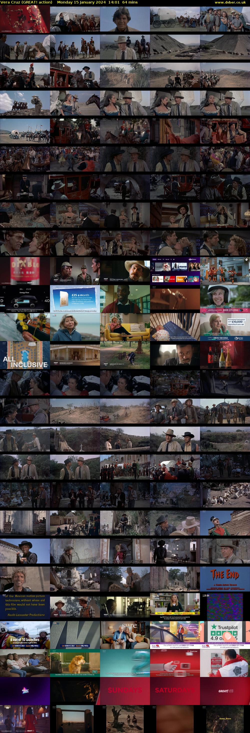 Vera Cruz (GREAT! action) Monday 15 January 2024 14:01 - 15:05