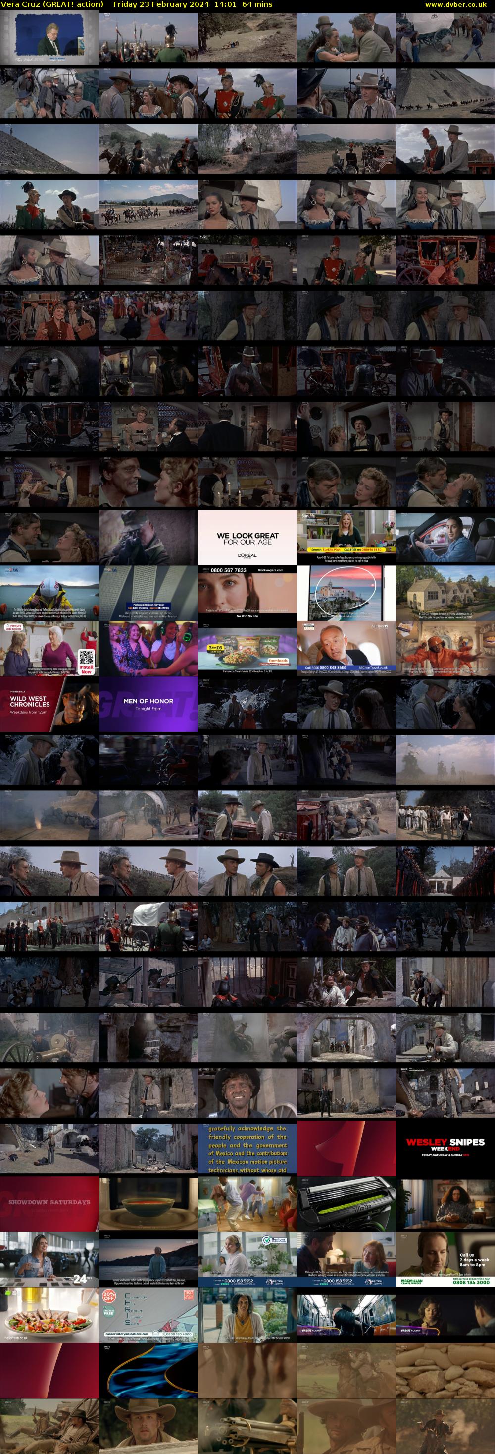 Vera Cruz (GREAT! action) Friday 23 February 2024 14:01 - 15:05