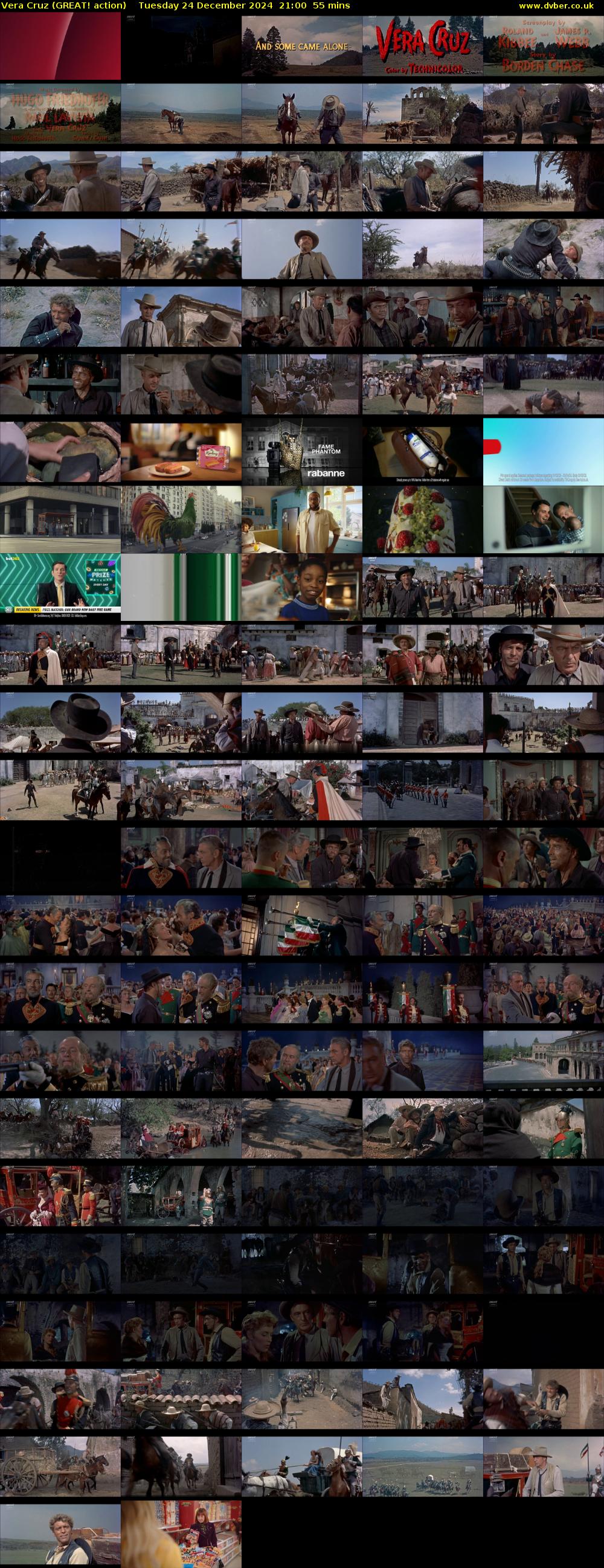 Vera Cruz (GREAT! action) Tuesday 24 December 2024 21:00 - 21:55
