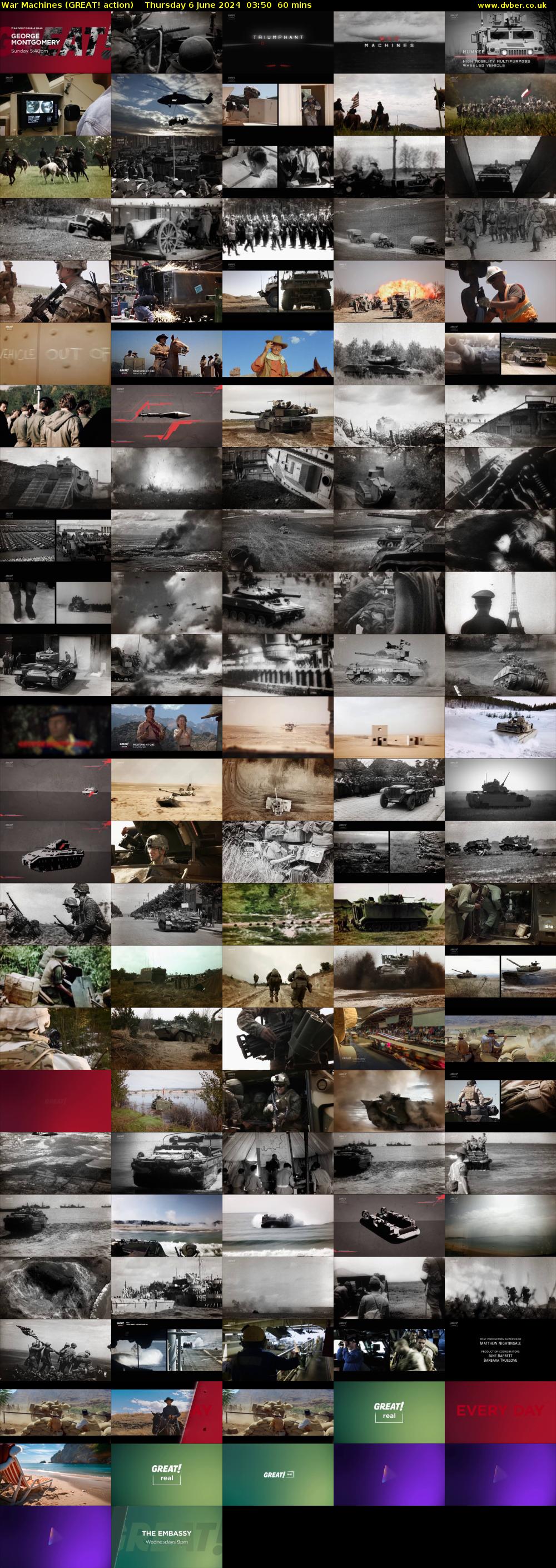 War Machines (GREAT! action) Thursday 6 June 2024 03:50 - 04:50