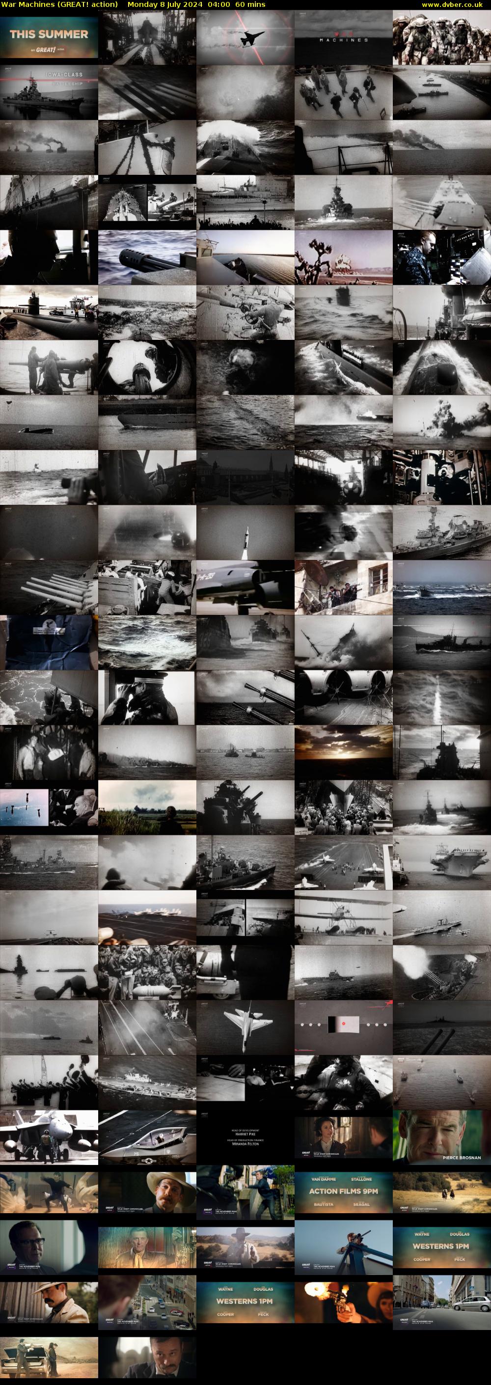 War Machines (GREAT! action) Monday 8 July 2024 04:00 - 05:00