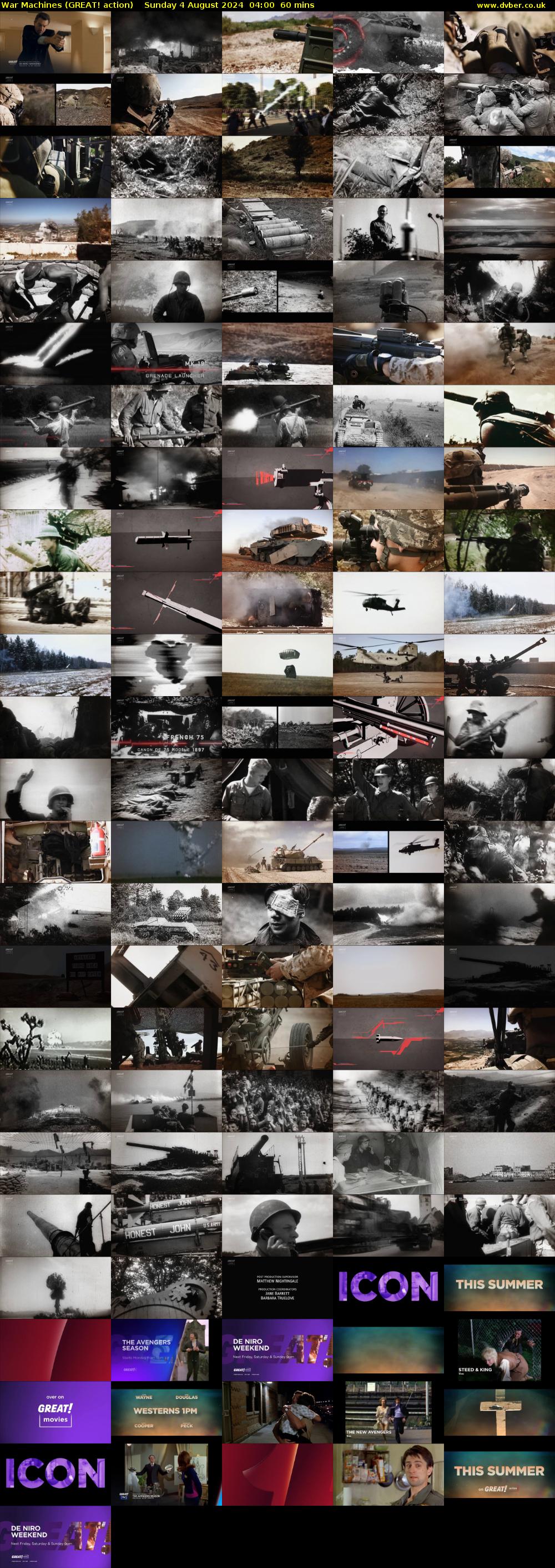 War Machines (GREAT! action) Sunday 4 August 2024 04:00 - 05:00