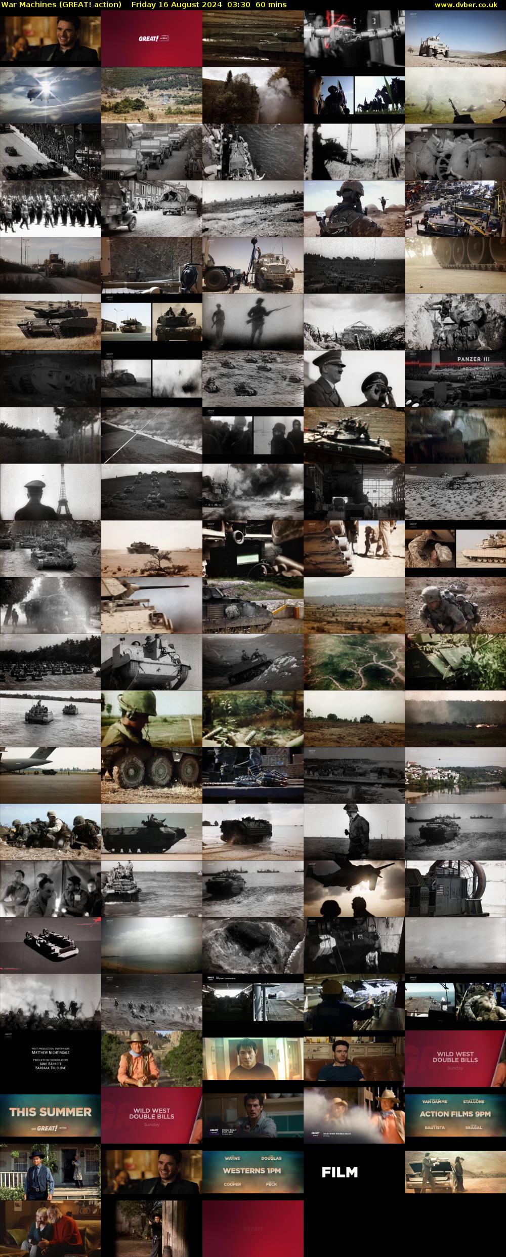 War Machines (GREAT! action) Friday 16 August 2024 03:30 - 04:30