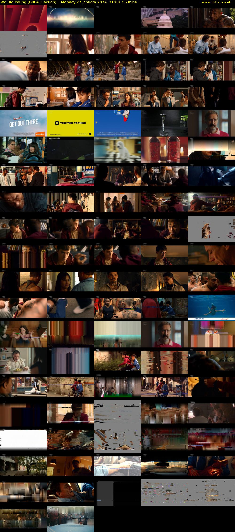 We Die Young (GREAT! action) Monday 22 January 2024 21:00 - 21:55