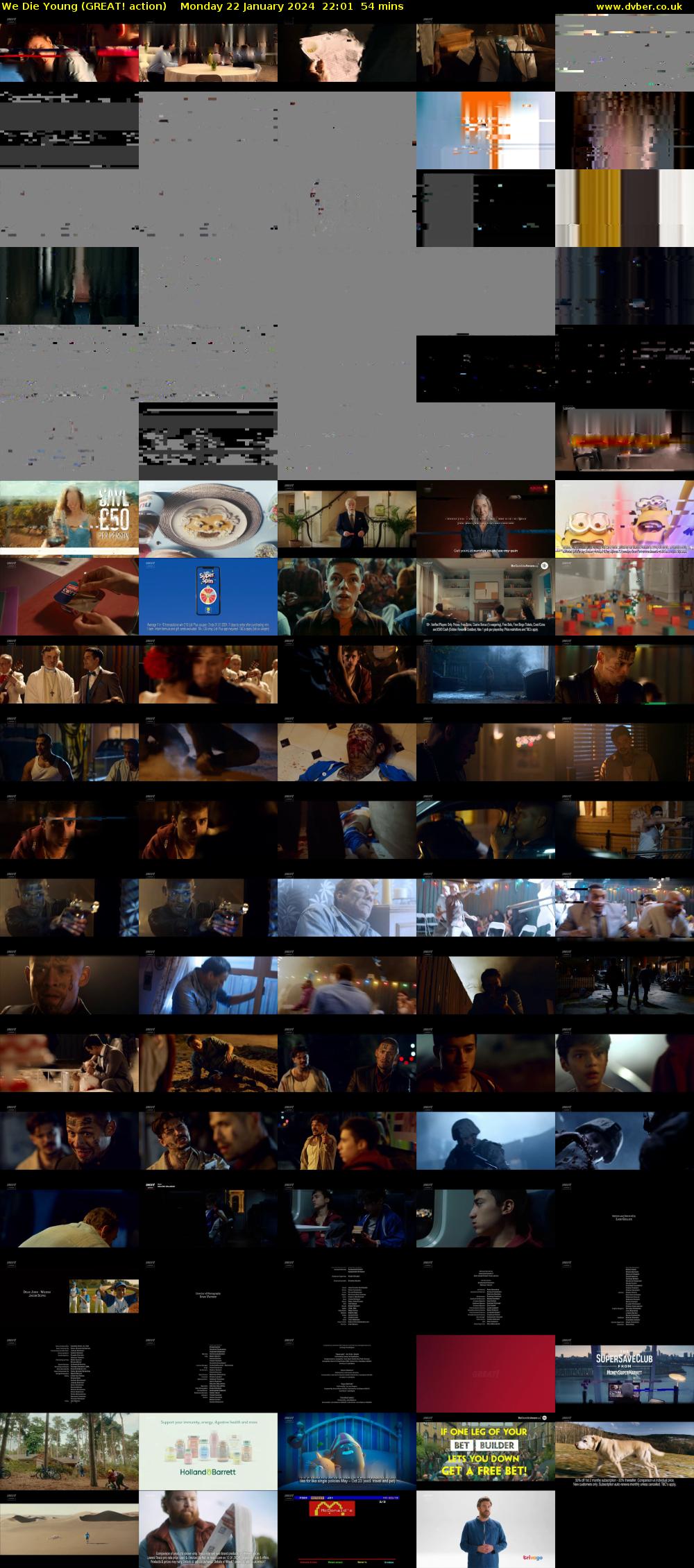 We Die Young (GREAT! action) Monday 22 January 2024 22:01 - 22:55